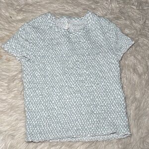 Textured Blue Women's Top AE